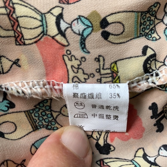 HARAJUKU vibe mini dress very KAWAII muted pink with playful design size S/M - Picture 9 of 11